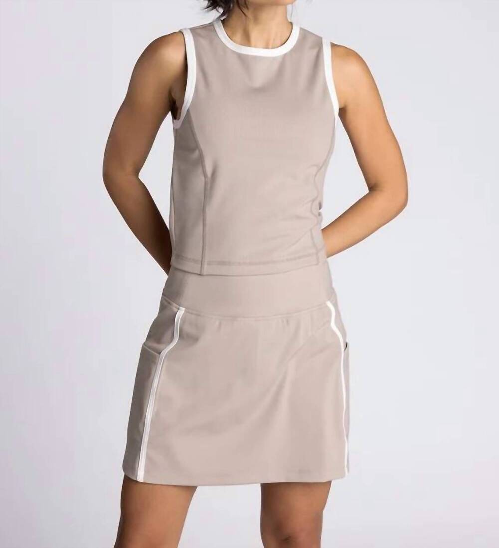 NEW THREAD & SUPPLY carter tank top in mushroom ivory